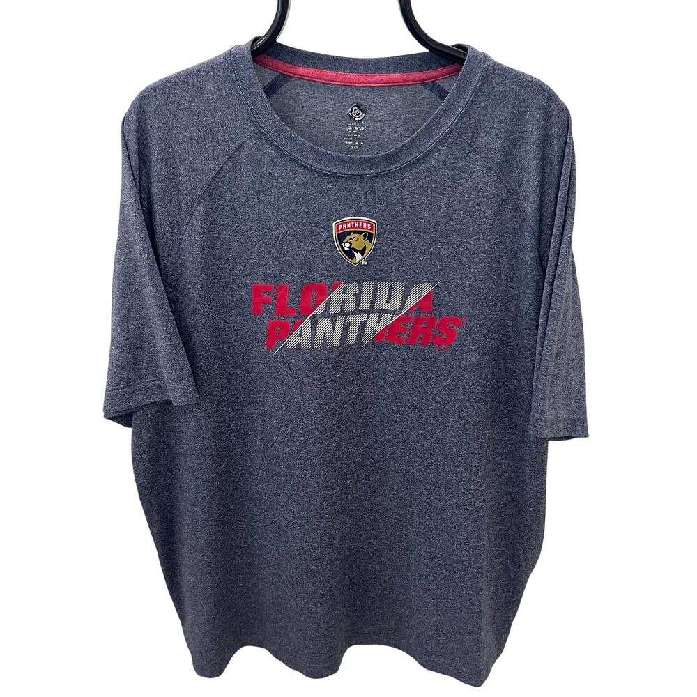 Florida Panthers NHL Heathered Navy Blue Authentic T-Shirt - Men's XL